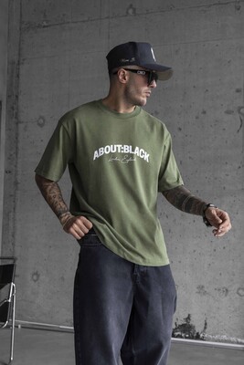 Black Island - ABOUT BLACK PRINTED T-SHIRT GREEN 1767 (1)