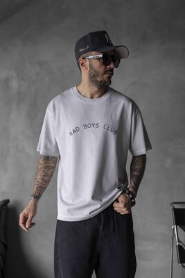 Black Island - BAD BOYS CLUB PRINTED WASHED T-SHIRT WHITE 1770 (1)