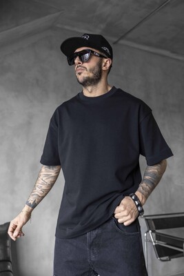 Black Island - BASIC OVERSIZE BLACK T-SHIRT 1840 (1)