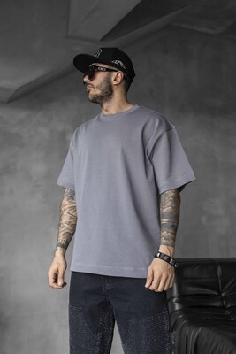 Black Island - BASIC OVERSIZE GRAY T-SHIRT 1840 (1)