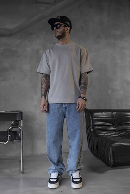 Black Island - BASIC OVERSIZE KHAKI T-SHIRT 1840