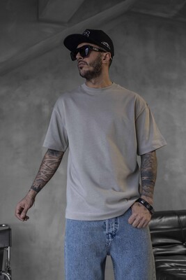 Black Island - BASIC OVERSIZE KHAKI T-SHIRT 1840 (1)