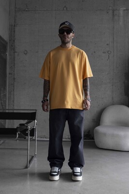 Black Island - BASIC OVERSIZE ORANGE T-SHIRT 1708