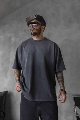 Black Island - BASIC WASHED T-SHIRT BLACK 1685 (1)