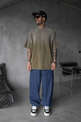 Black Island - BASIC WASHED T-SHIRT GREEN 1685