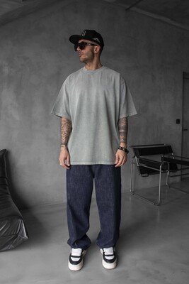 Black Island - BASIC WASHED T-SHIRT KHAKI 1685