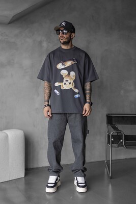 Black Island - BEAR PRINTED T-SHIRT ANTRA 1737