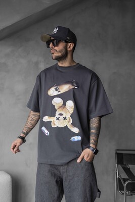 Black Island - BEAR PRINTED T-SHIRT ANTRA 1737 (1)