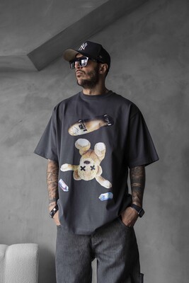 BEAR PRINTED T-SHIRT ANTRA 1737 - Thumbnail (2)