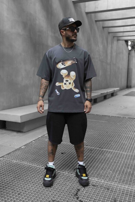 Black Island - BEAR PRINTED T-SHIRT ANTRA 1737