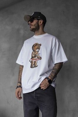 BEAR T-SHIRT WHITE 1718 - Thumbnail (2)