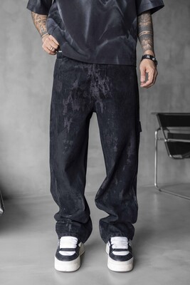 Black Island - Black Baggie Denim Jeans 17097