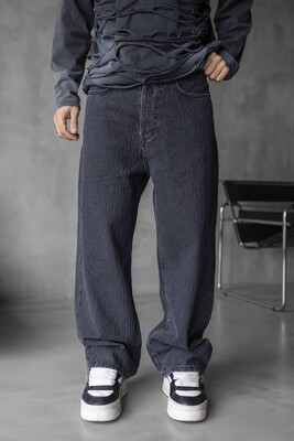 Black Island - Black Baggie Denim Jeans 17098