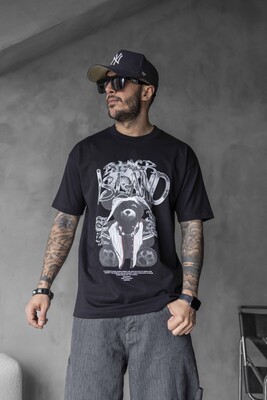 Black Island - BLACK ISLAND BEAR PRINTED T-SHIRT BLACK 1729 (1)