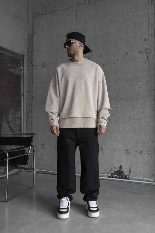 Black Island - Black Island Beige Sweatshirt 1798