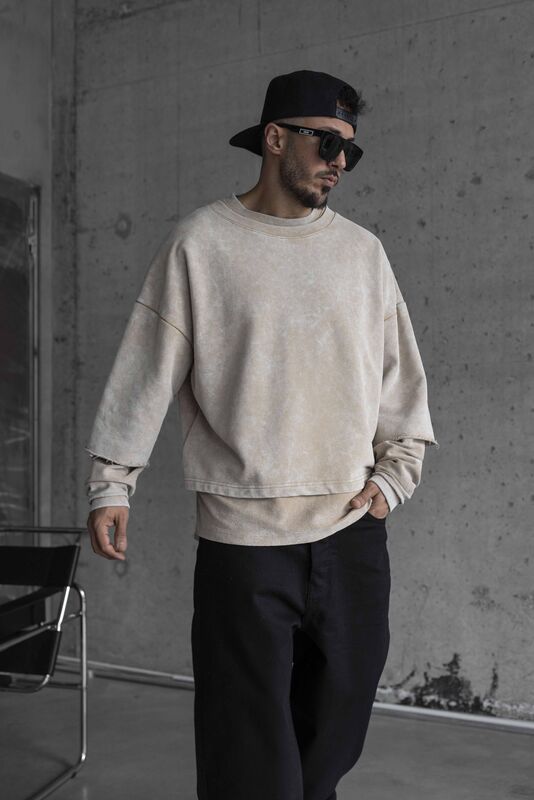 Black Island - Black Island Beige Sweatshirt 1798 (1)