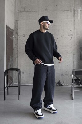 Black Island Black Sweatshirt 1785 - Thumbnail (2)