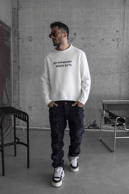 Black Island White Sweatshirt 1794 - Thumbnail