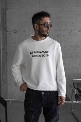 Black Island White Sweatshirt 1794 - Thumbnail (3)