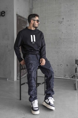 Black Island Black Sweatshirt 1795 - Thumbnail