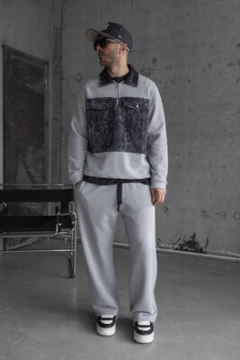 Black Island Gray Sweatshirt 1799 - Thumbnail (3)