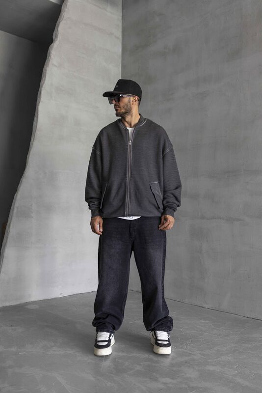 Black Island - Black Island Grey Zip Sweatshirt 1532