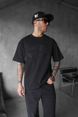 Black Island - Black Island Logo Printed Black T-shirt 1842 (1)