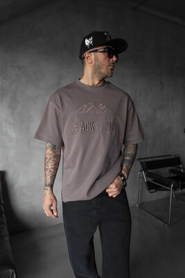 Black Island - Black Island Logo Printed Brown T-shirt 1842 (1)