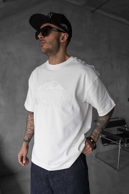 Black Island - Black Island Logo Printed White T-shirt 1842 (1)