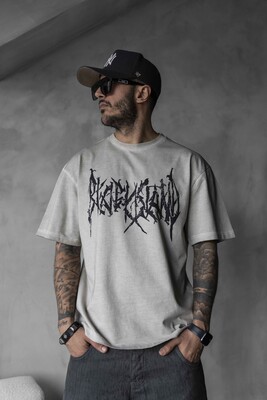 Black Island - BLACK ISLAND PRINTED WASHED T-SHIRT OFF-WHITE 1806 (1)