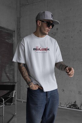 Black Island - BLACK ISLAND PRINTED WASHED T-SHIRT WHITE 1771 (1)