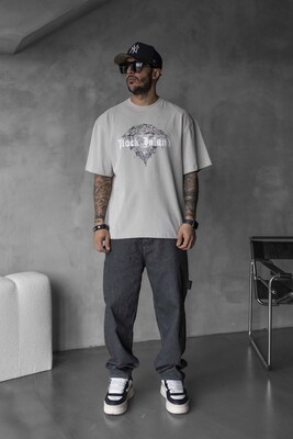 Black Island - BLACK ISLAND PRINTED WASHED T-SHIRT WHITE 1804