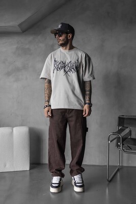 Black Island - BLACK ISLAND PRINTED WASHED T-SHIRT WHITE 1806