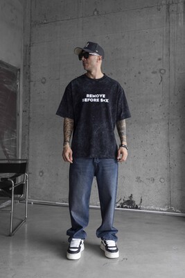 Black Island - BLACK ISLAND WASHED T-SHIRT BLACK 1761