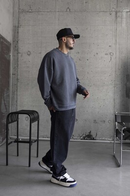 Black Island Antrasit Sweatshirt 1785 - Thumbnail