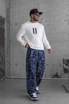 Black Island White Sweatshirt 1795 - Thumbnail (2)