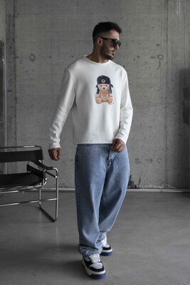 Black Island White Sweatshirt 1796 - Thumbnail