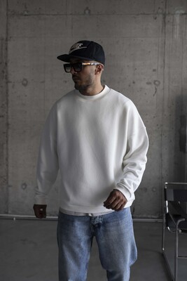 Black Island White Sweatshirt 1785 - Thumbnail (3)