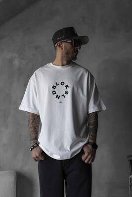 BLCK SLND PRINTED T-SHIRT WHITE 1812 - Thumbnail (3)