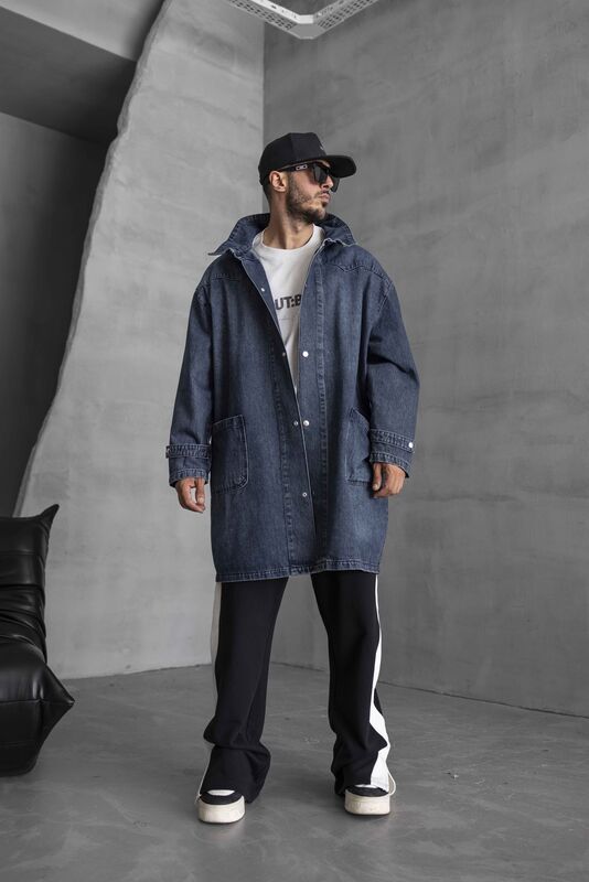 Black Island - Blue Denim Trenchcoats 16937