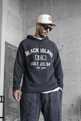 Cult Ed. 84 Printed Black Hoodie 1459 - Thumbnail (2)