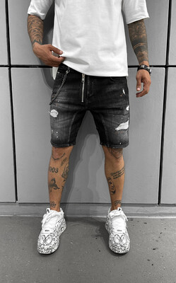 Black Island - Denim Short Black 16325