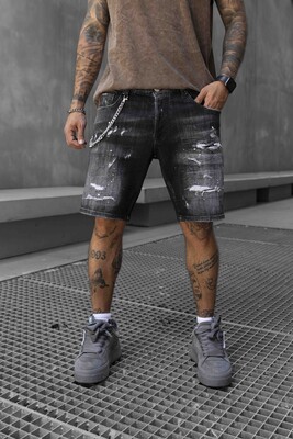 Black Island - DENIM SHORT BLACK 16791