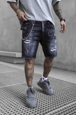 Black Island - DENIM SHORT BLACK 16789