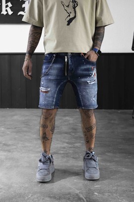 Black Island - DENIM SHORT BLUE 16347