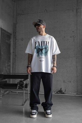 Black Island - FAITH PRINTED T-SHIRT WHITE 1749