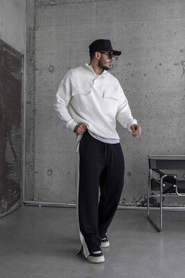 Black Island White Sweatshirt 1681 - Thumbnail