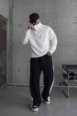 Black Island White Sweatshirt 1681 - Thumbnail