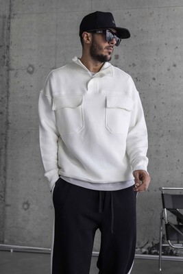 Black Island - Black Island White Sweatshirt 1681 (1)