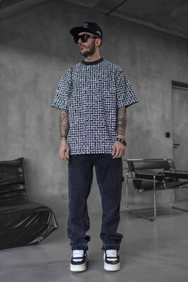 Black Island - Full Print Statement Black T-shirt 1841